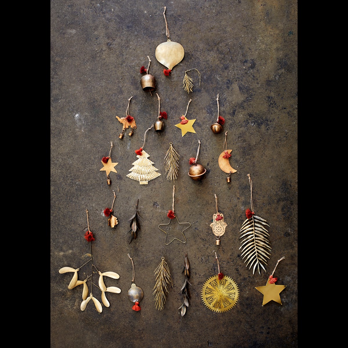 Hanging iron ornaments