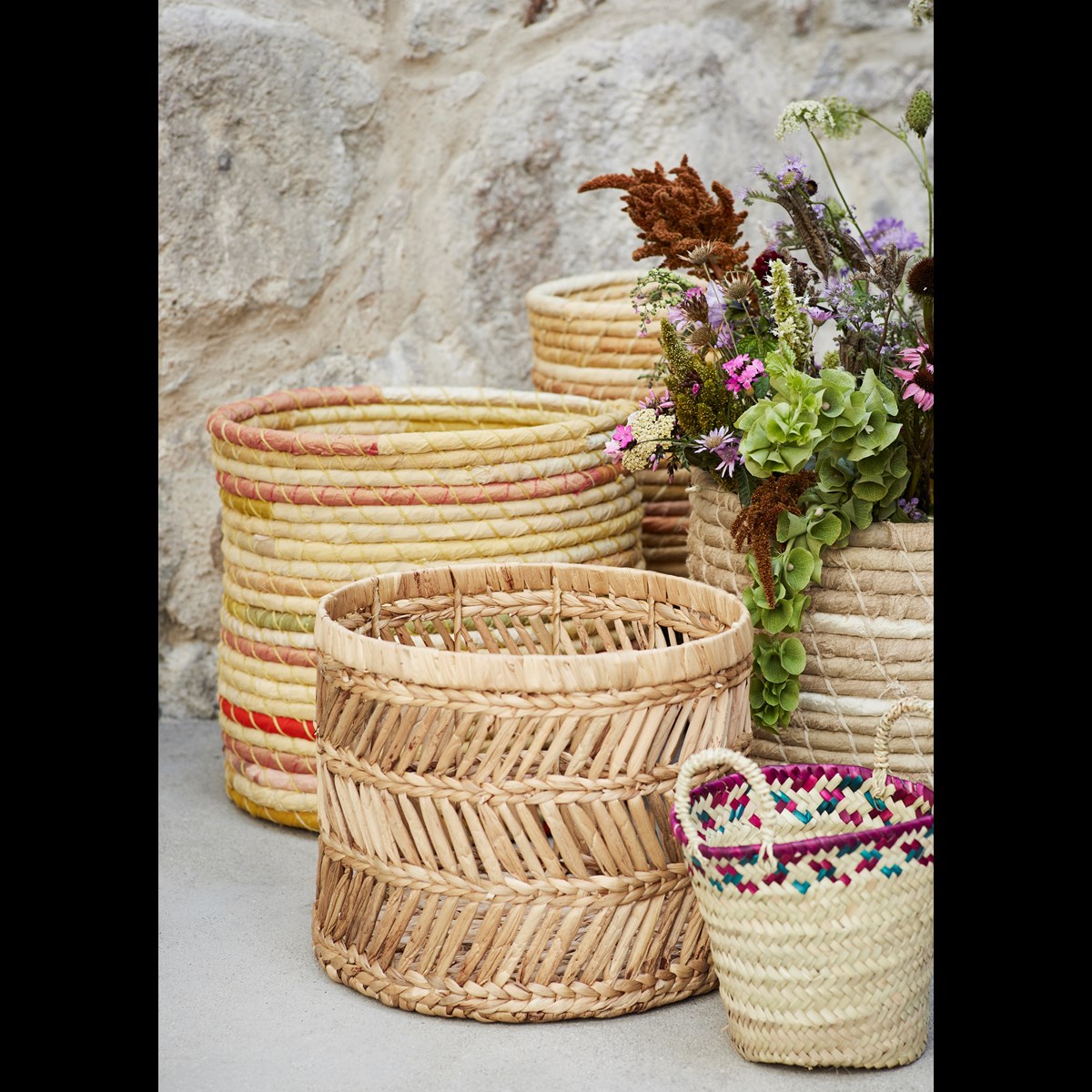 Recycled cotton baskets