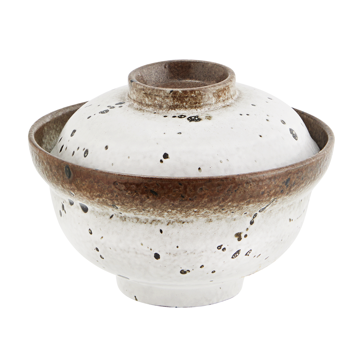 Stoneware bowl w/ lid