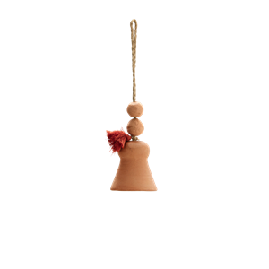 Hanging terracotta bell