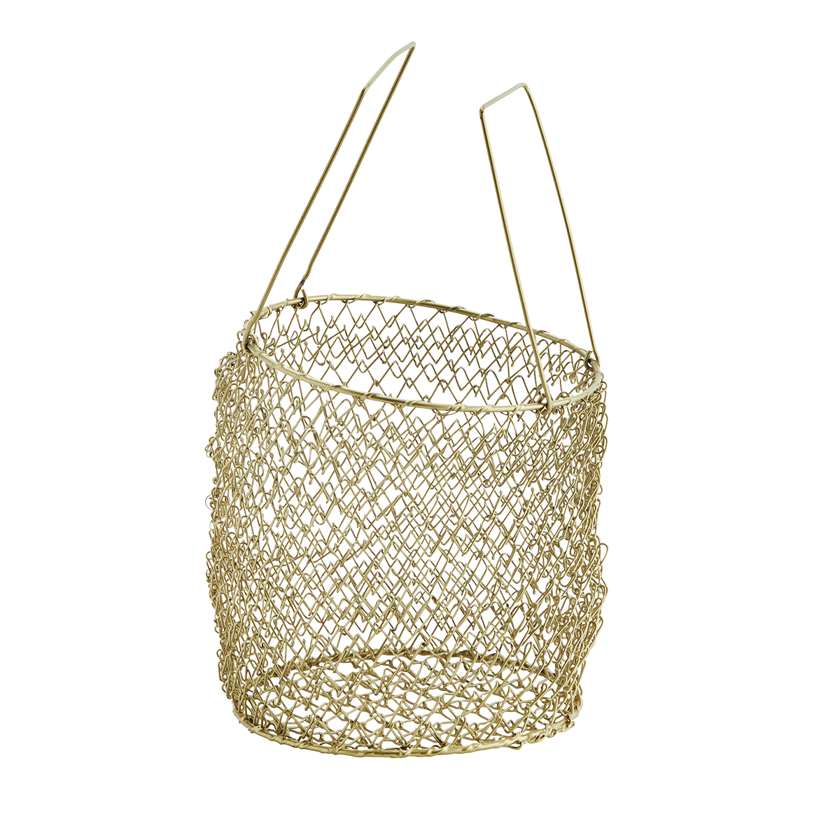 Iron wire basket w/ handles