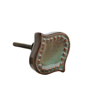 Handmade stoneware doorknob