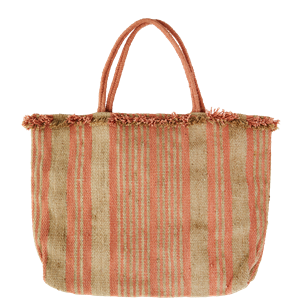 Handwoven striped bag