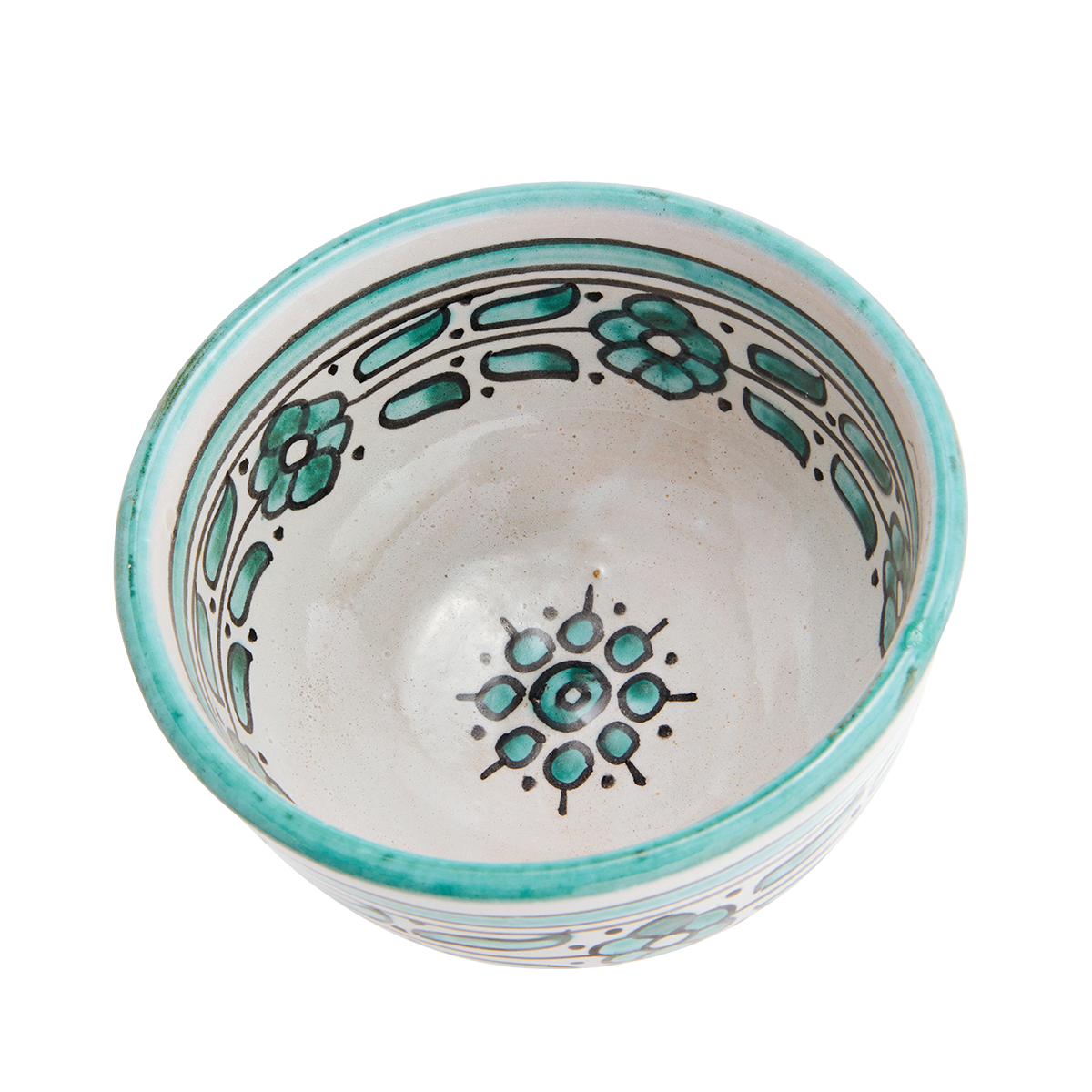 Hand painted stoneware bowl