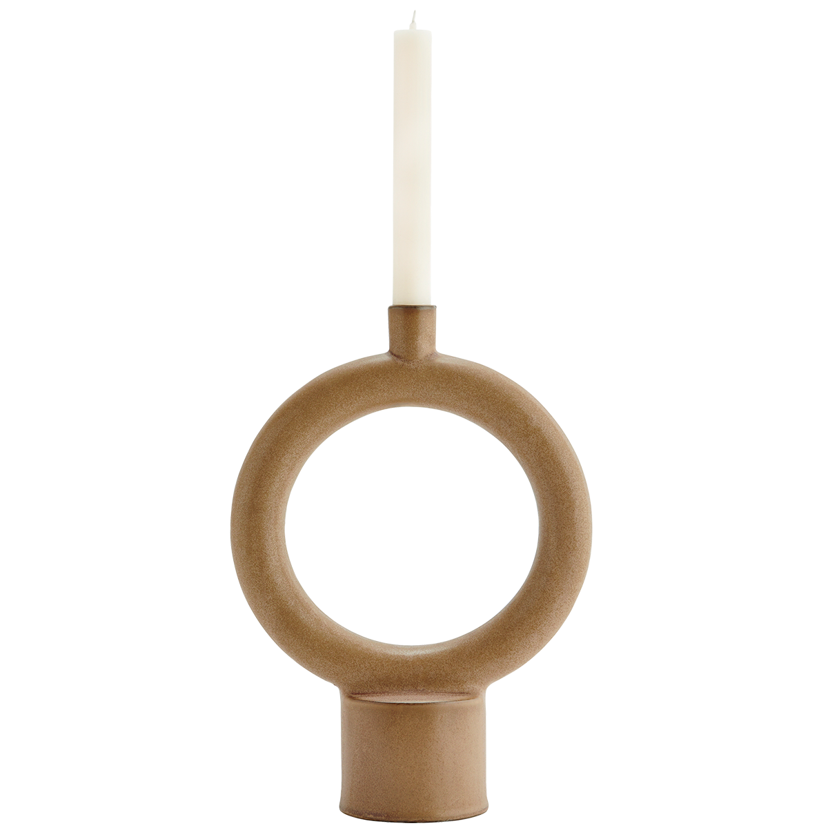 Stoneware candle holder