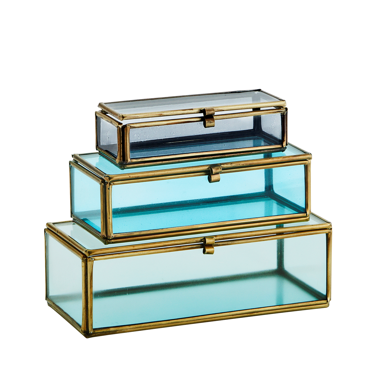 Coloured glass boxes