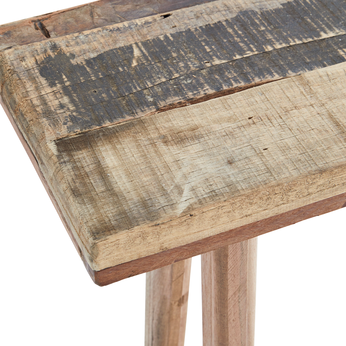 Recycled wooden console table