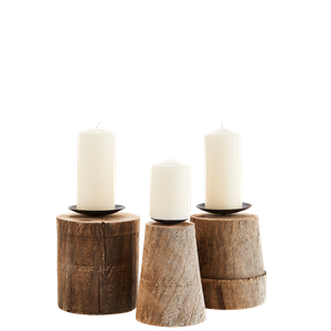 Wooden candle stands