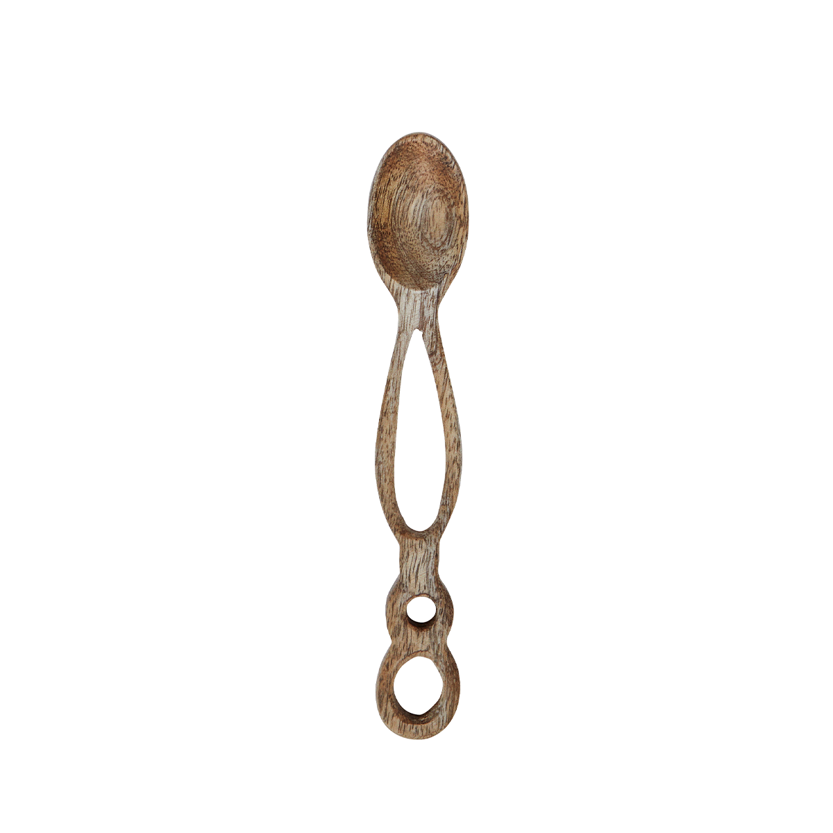 Hand carved wooden spoon