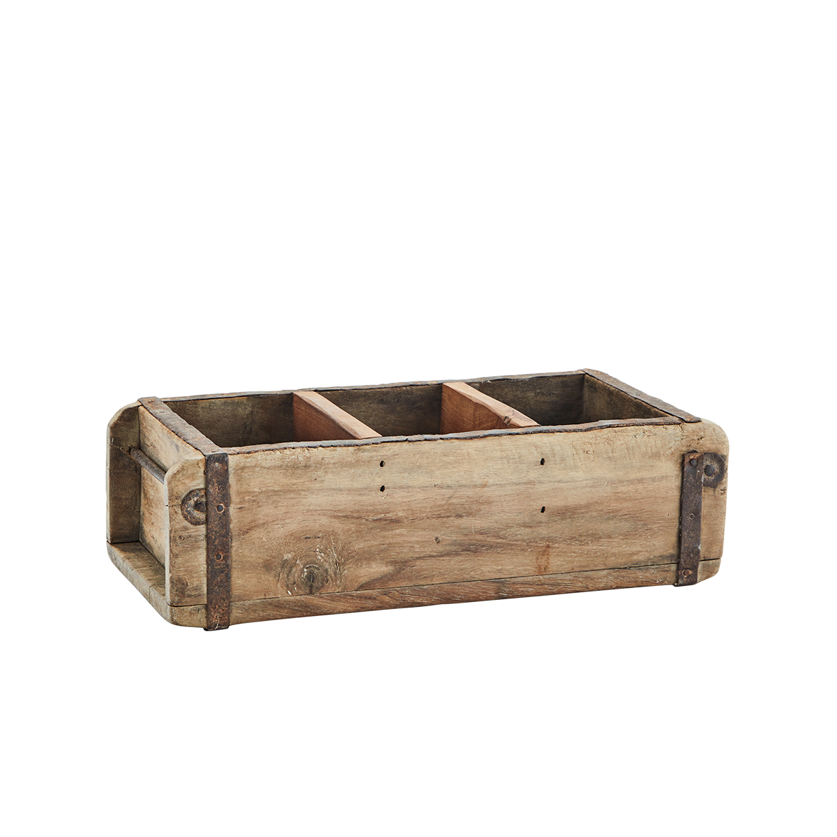 Upcycled wooden brick mould shelf