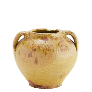 Stoneware vase w/ handles