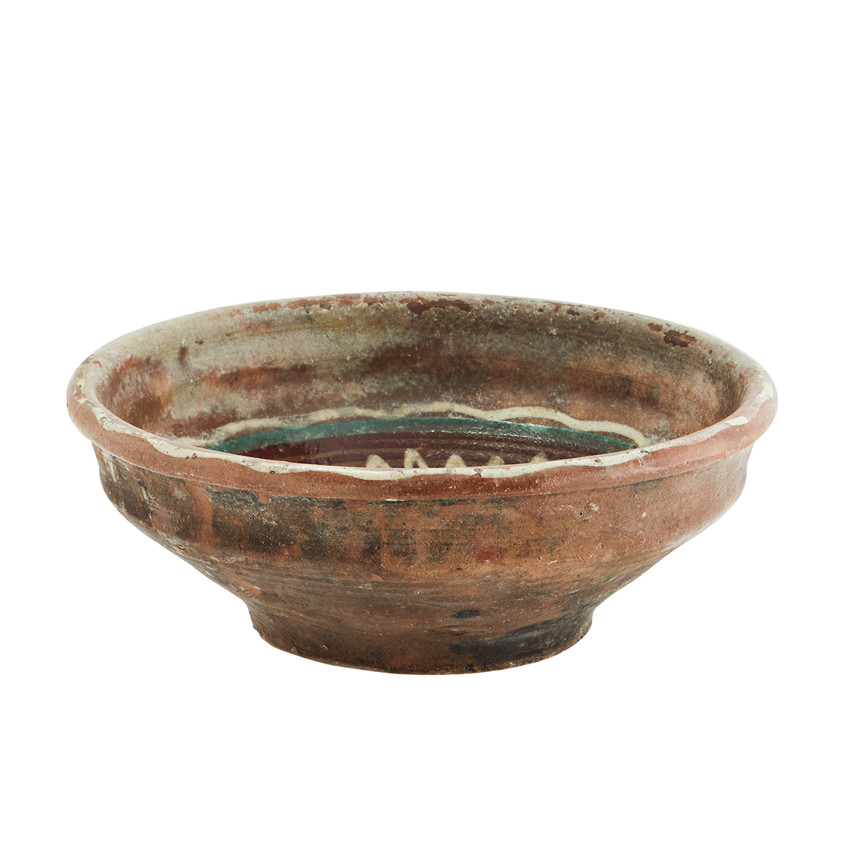 Re-used earthenware bowl