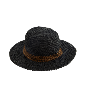 Crochet paper rope hat